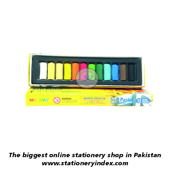 Mungyo Soft Pastels Full Size (12 Sticks) - Stationery Index